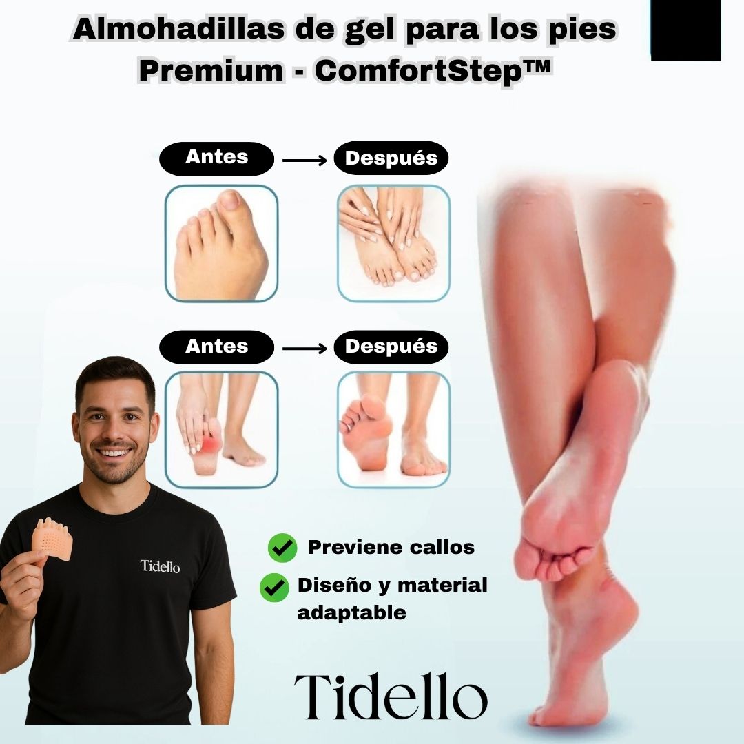 Almohadillas de gel para los pies Premium - ComfortStep™